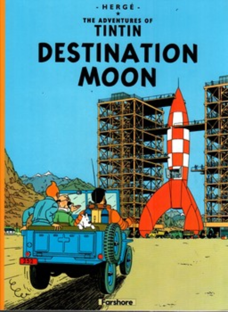 تصویر  The adventures of Tintin - destination moon (رحلی-شمیز)